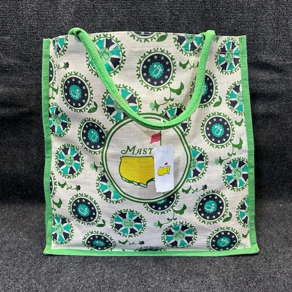 NWT Masters Golf Tournament M16JB Jute Tote Bag 18.25"x18.5" from AUGUSTA Natl. - Picture 1 of 8